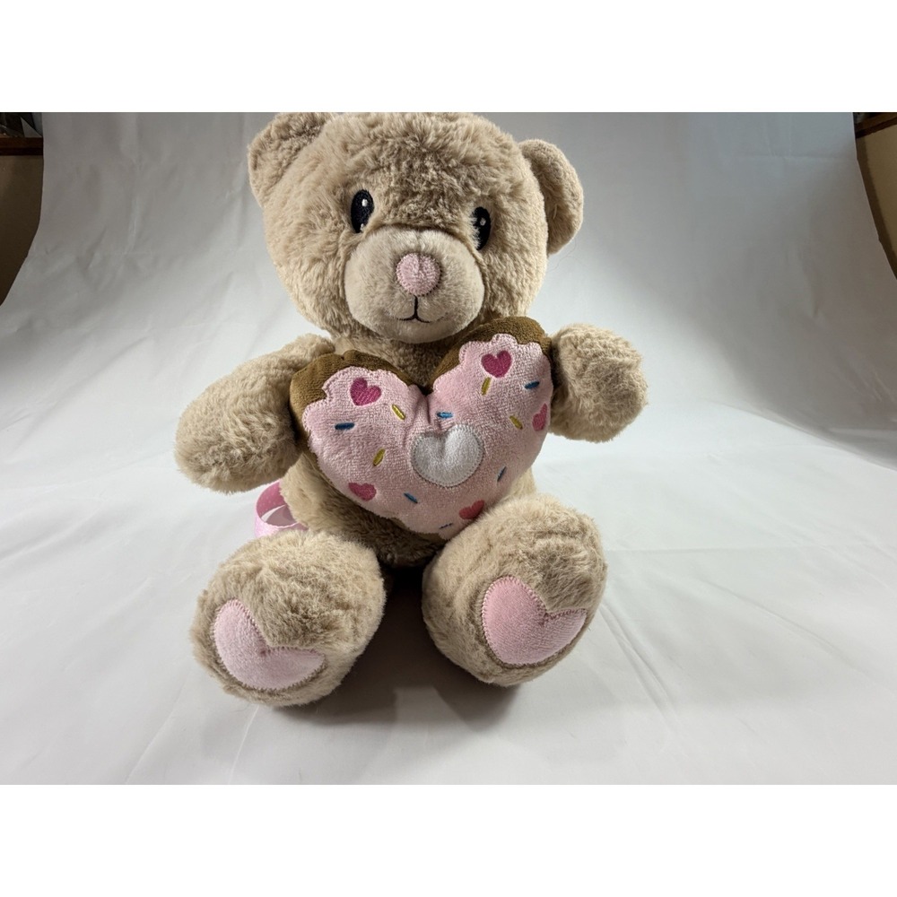 Carried Away by Stepping Stones Bear Plush Backpack Pink Heart Bow Polka Dot